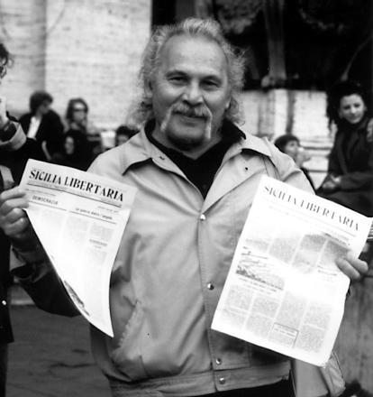 Franco Leggio nel 1985, storico promotore di Sicilia libertaria