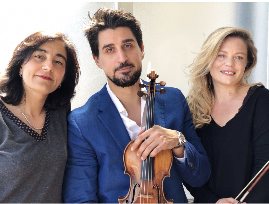 Eukelos Ensemble, da sinistra Ketty Teriaca, Francesco Toro e Elena Sciamarelli