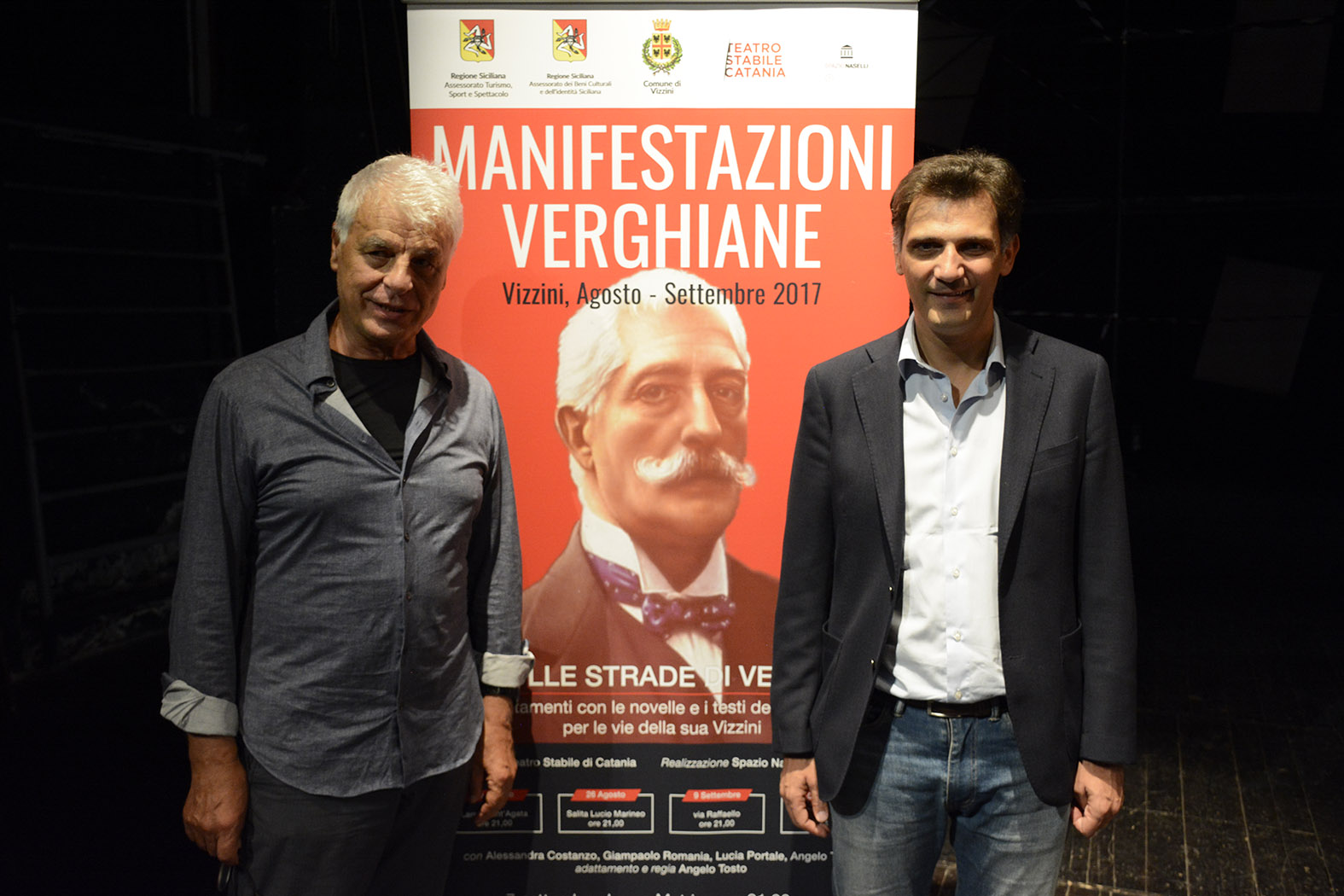 Michele Placido e Anthony Barbagallo in conferenza stampa