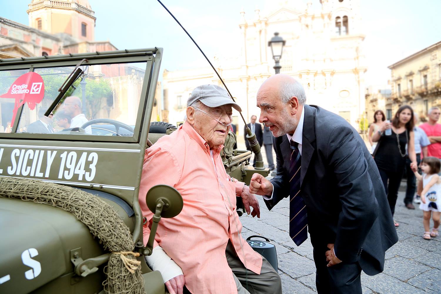 Ezio Costanzo con Phil Stern ad Acireale