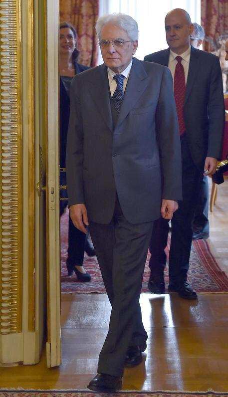 Il neo presidente della Repubblica Sergio Mattarella