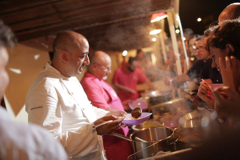 Pino Cuttaia durante la Notte Rosè 2016