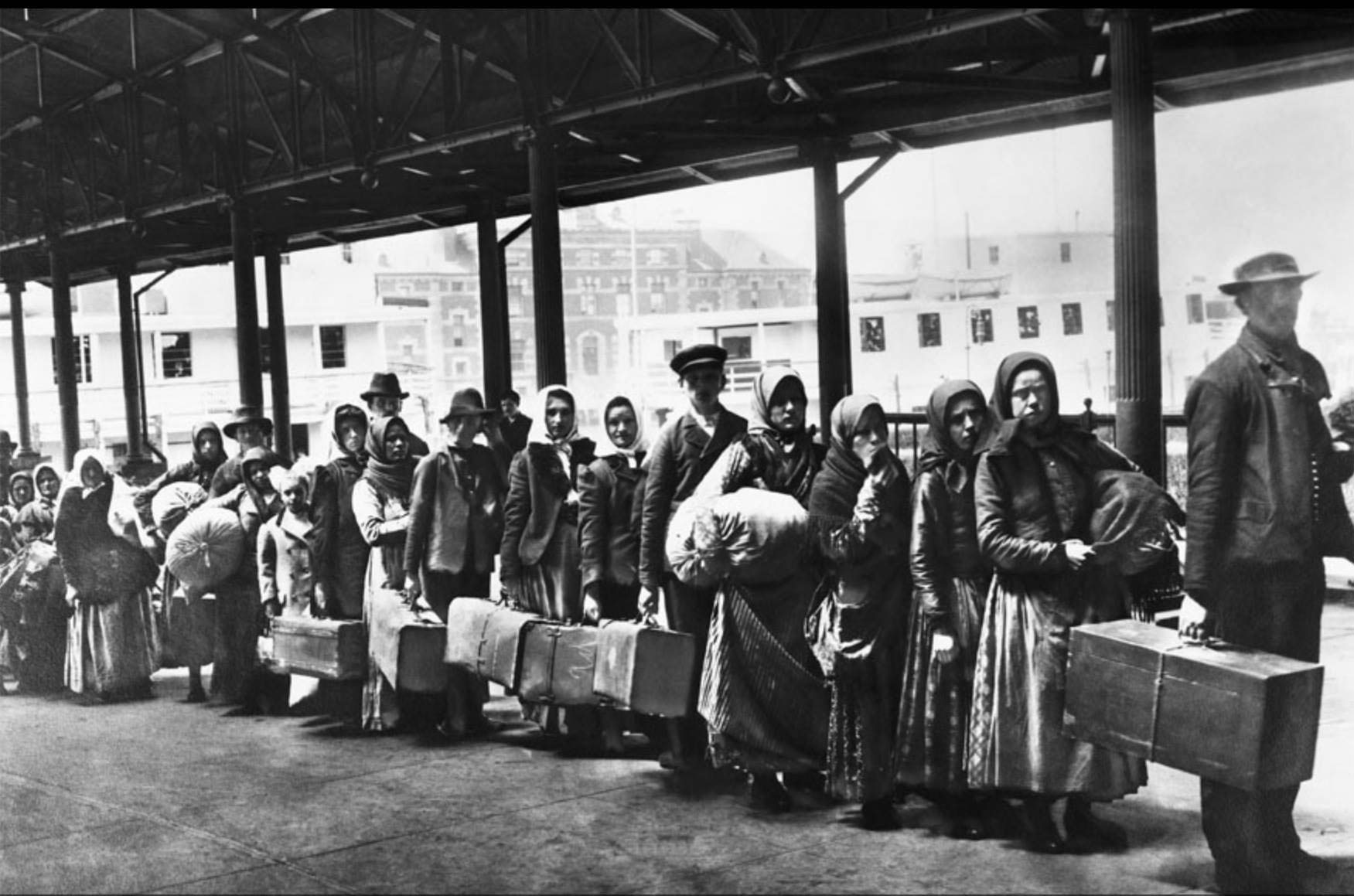 Arrivo ad Ellis Island 1892