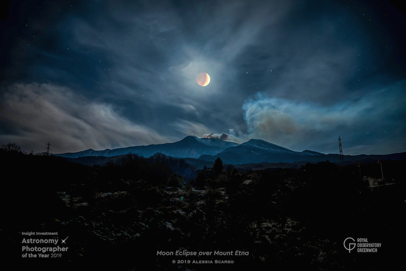Alessia Scarso, Moon Eclipse over Mount Etna