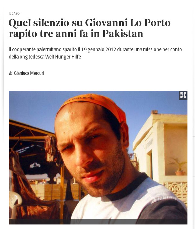 Clicca sulla foto per leggere l'articolo del Corriere della Sera