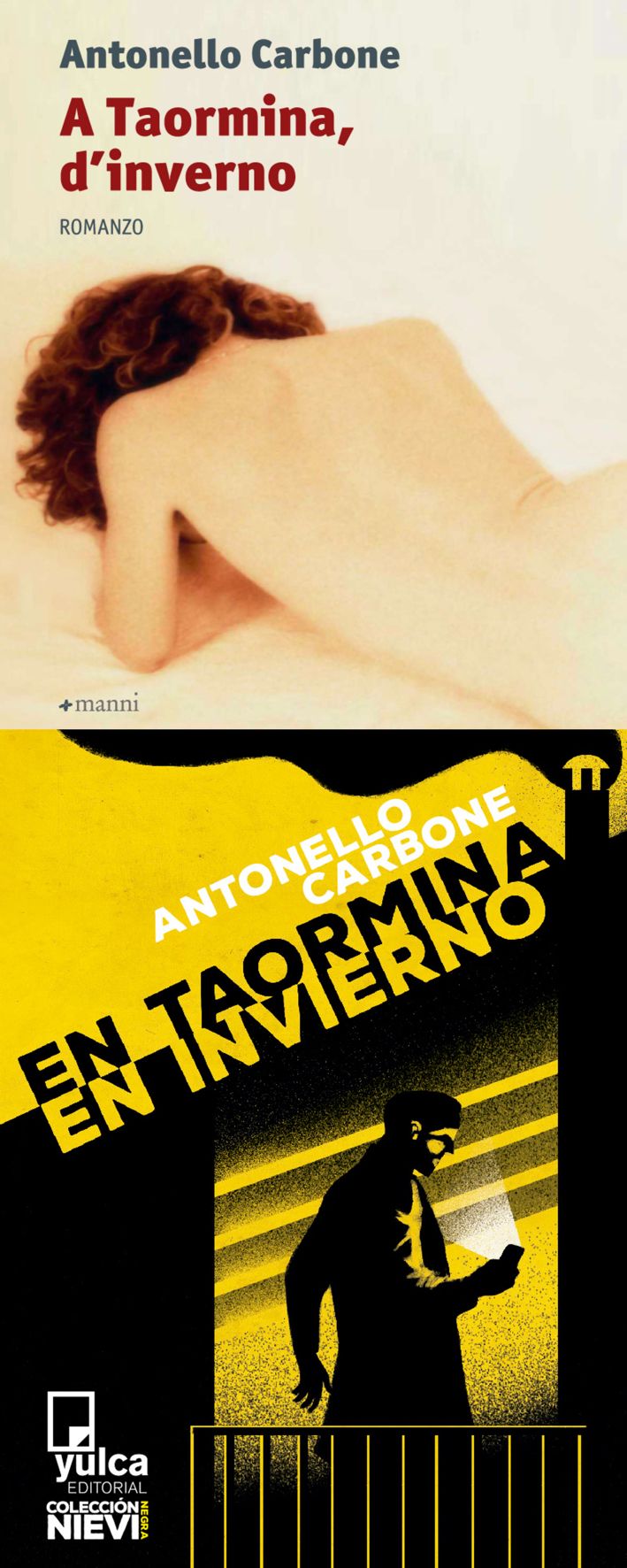 Copertina italiana e spagnola per Carbone