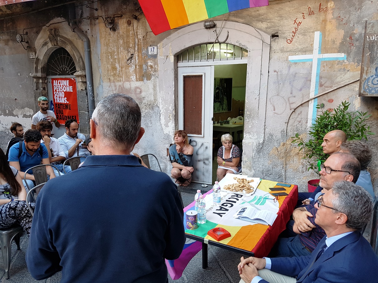 Un altro momenmto della presentazione del Catania Pride