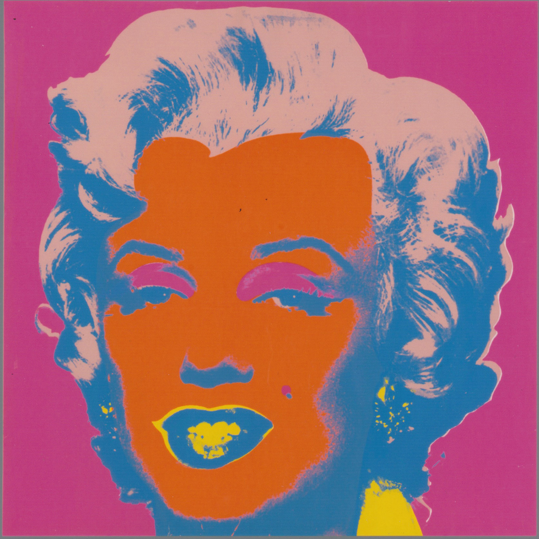 Marilyn Monroe, 1967, screenprint on paper. Collezione Rosini-Gutman