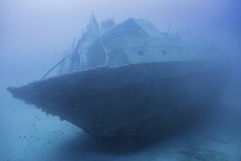 Il relitto della tragedia del 3 ottobre 2013