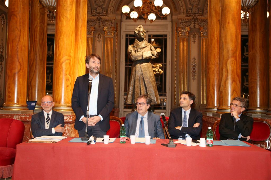 Da sinistra Grossi, Franceschini, Bianco, Barbagallo e Nicolosi