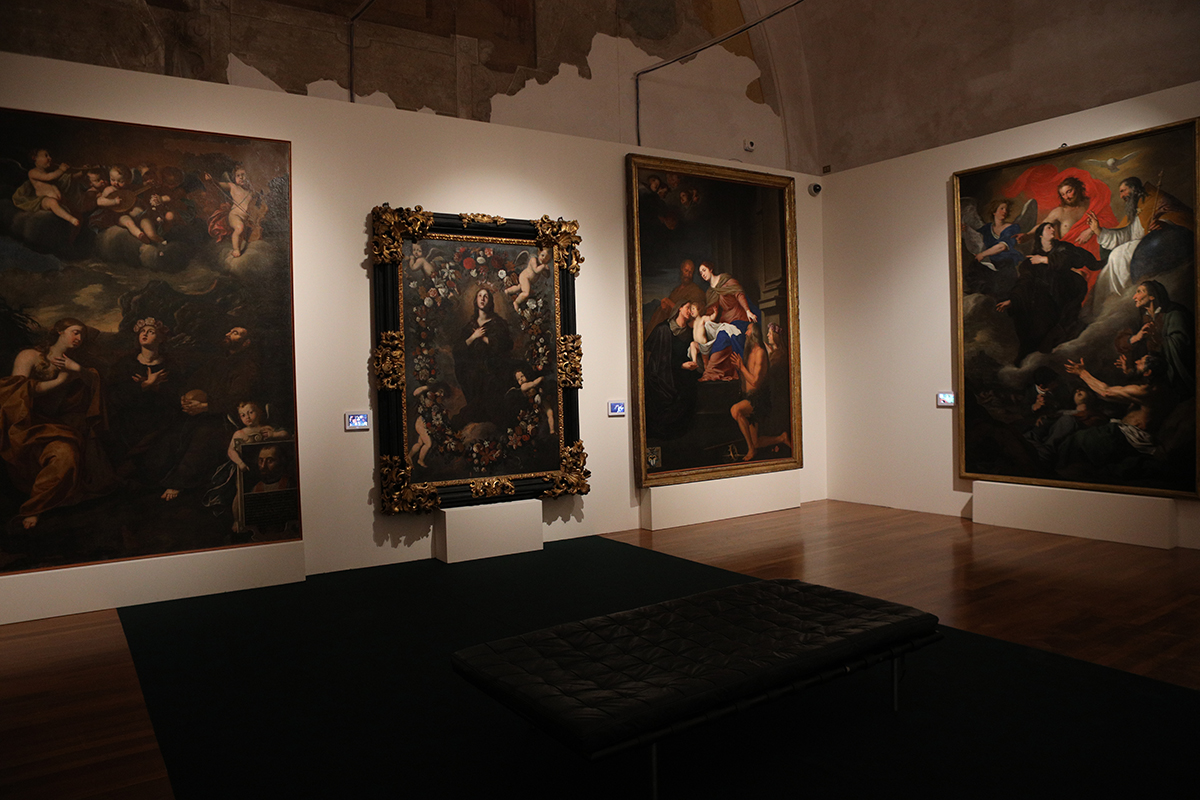 L'allestimento di Rosalia a Palazzo reale di Palermo