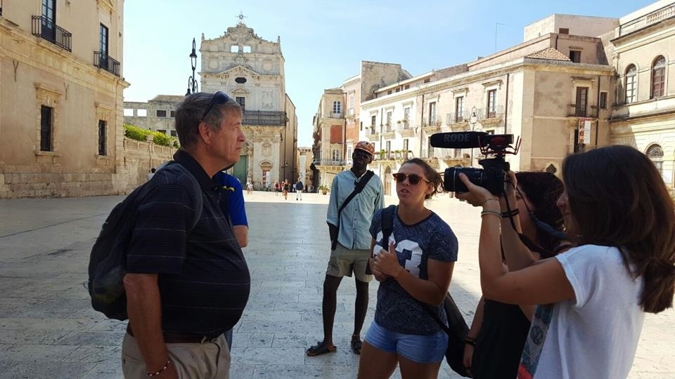 Backstage del documentario Siracusa terra di bellezza e contraddizioni