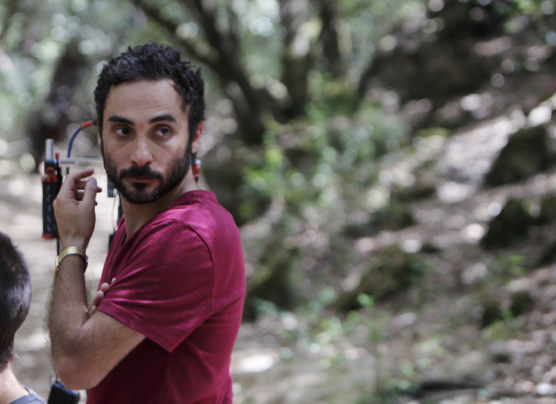 Piero Messina sul set di L'Attesa