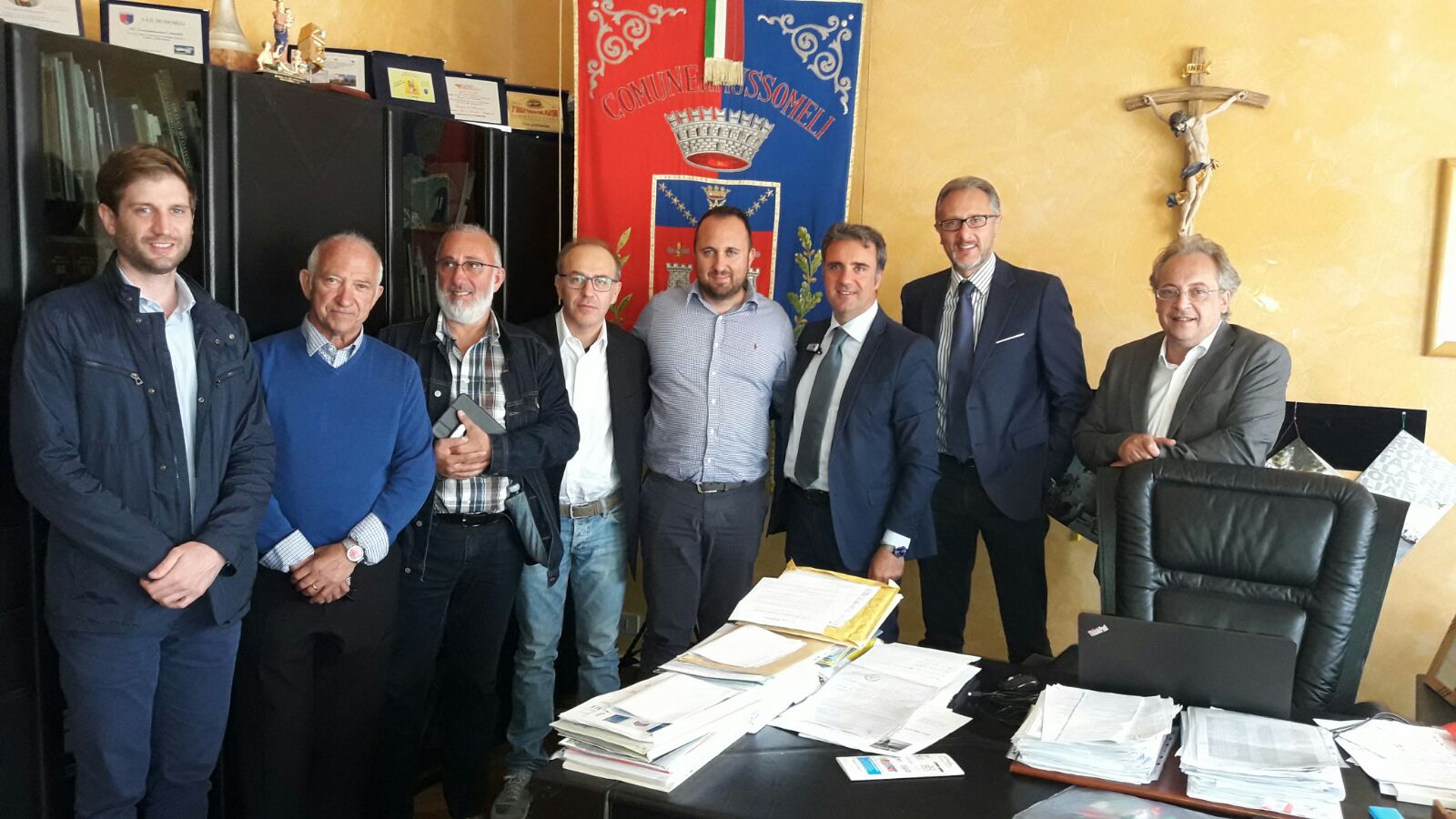 Un momento della presentazione dell'iniziativa al Comune di Mussomeli