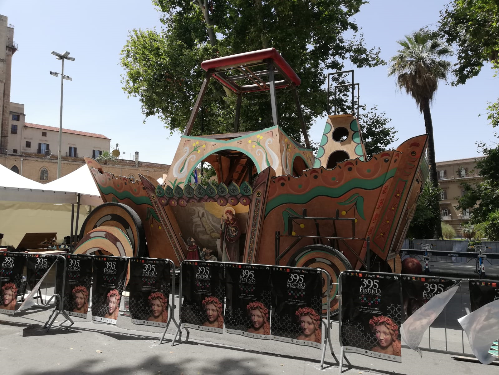 Il carro 2019 del Festino di Santa Rosalia