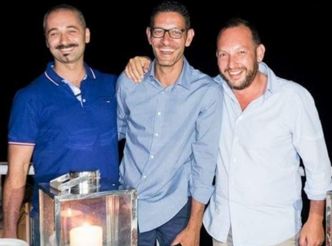 Giuseppe Caradonna, Davide Conigliaro e Daniele Napolitano, proprietari de L'Oste dello Stabile