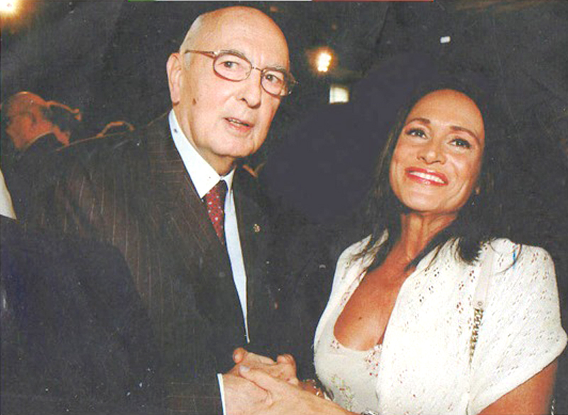 Guia Jelo con l'ex Presidente della Repubblica Giorgio Napolitano