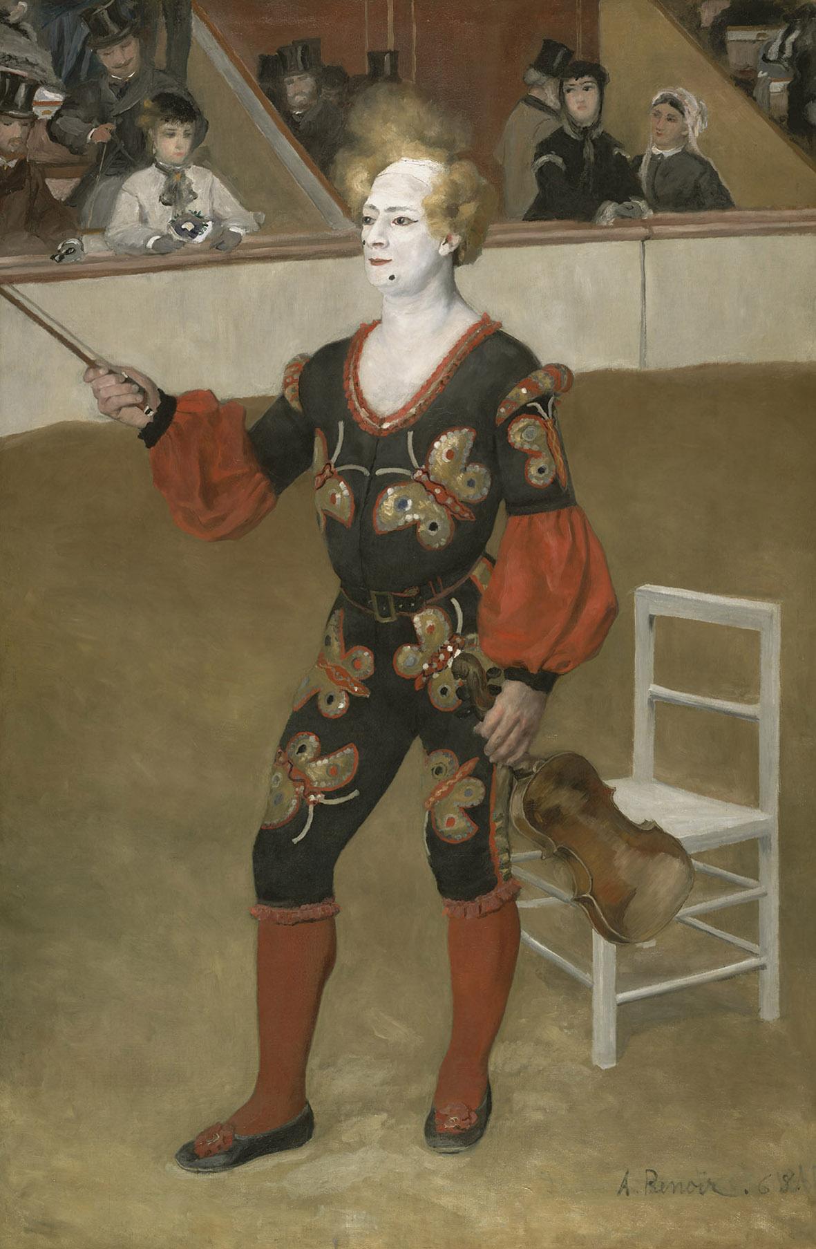 Pierre-Auguste Renoir, Il clown, 1868, olio su tela, Otterlo, Kröller-Müller Museum