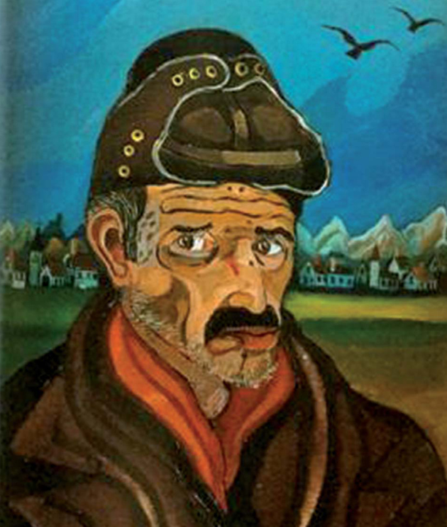 Antonio Ligabue, Autoritratto con berretto da motociclista, s.d. (1954-1955), P. III, olio su tavola di faesite, 80 x 70 cm, collezione privata