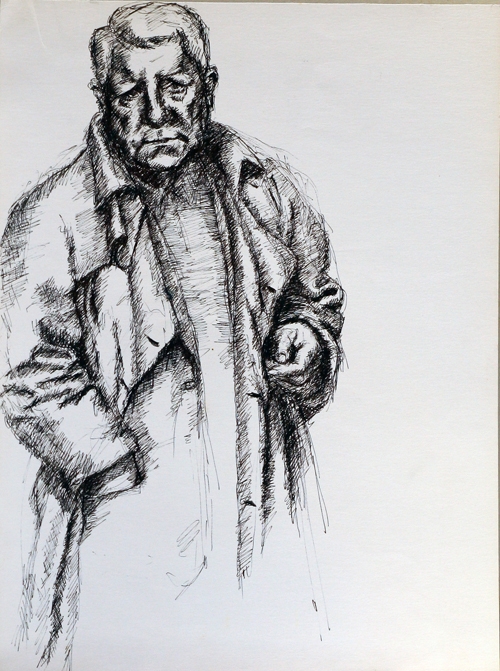 Jean Gabin disegnato da Maria de Faykod