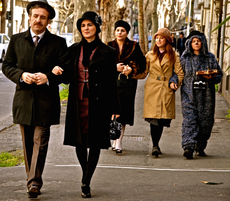 Da sinistra Francesco Bernava, Egle Doria, Alice Ferlito, Alessandra Barbagallo e Rita Salonia