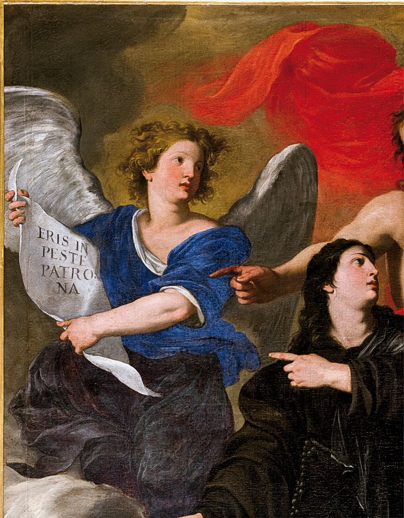 Particolare di Santa Rosalia intercede per la peste di Palermo di Pietro Novelli, Castiglione delle Stiviere