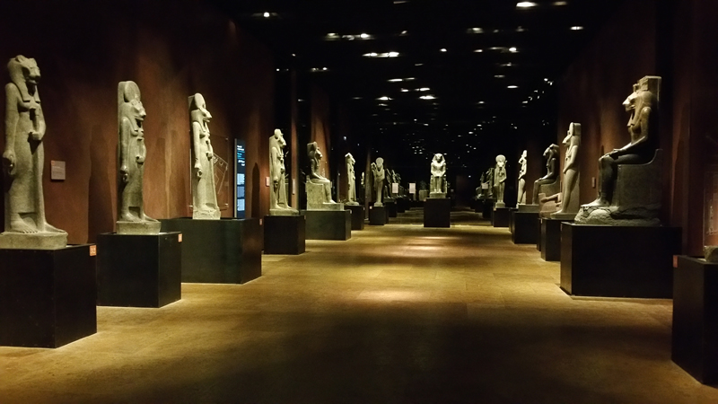 Una sala del Museo Egizio di Torino