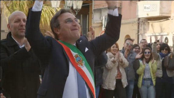 La gioia del sindaco Leonardo Ciaccio