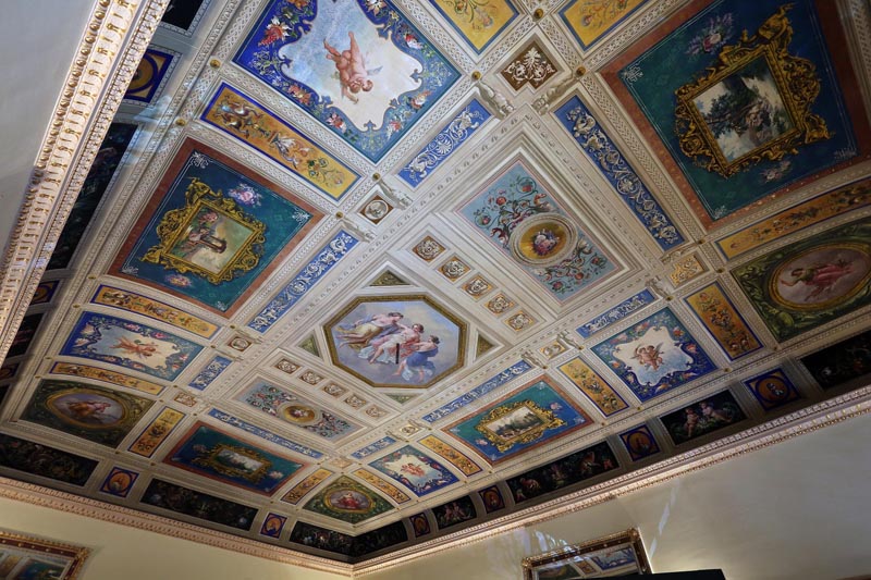 Uno dei soffitti di Palazzo Bonocore