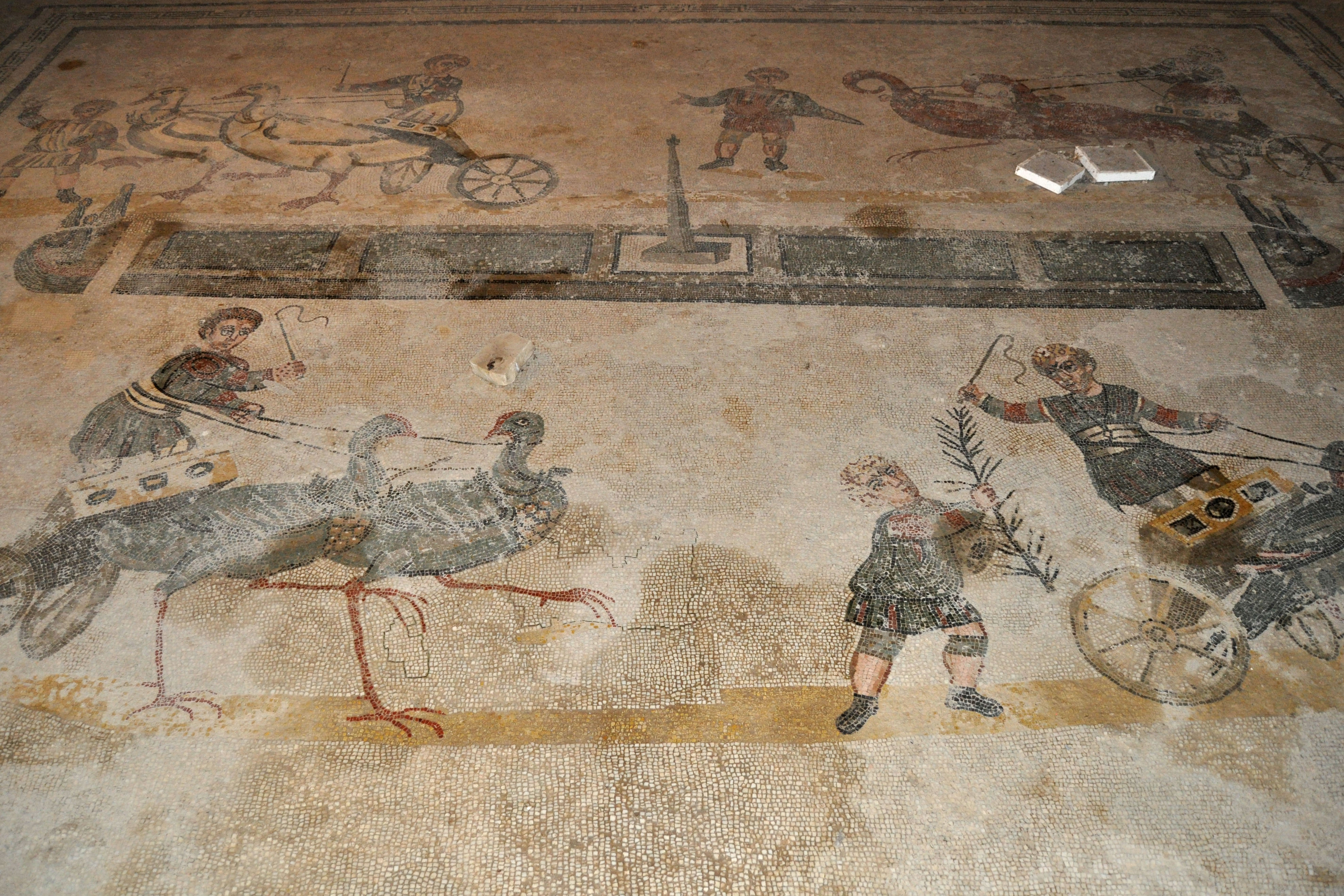 I mosaici della Villa Romana del Casale di Piazza Armerina necessari di restauro