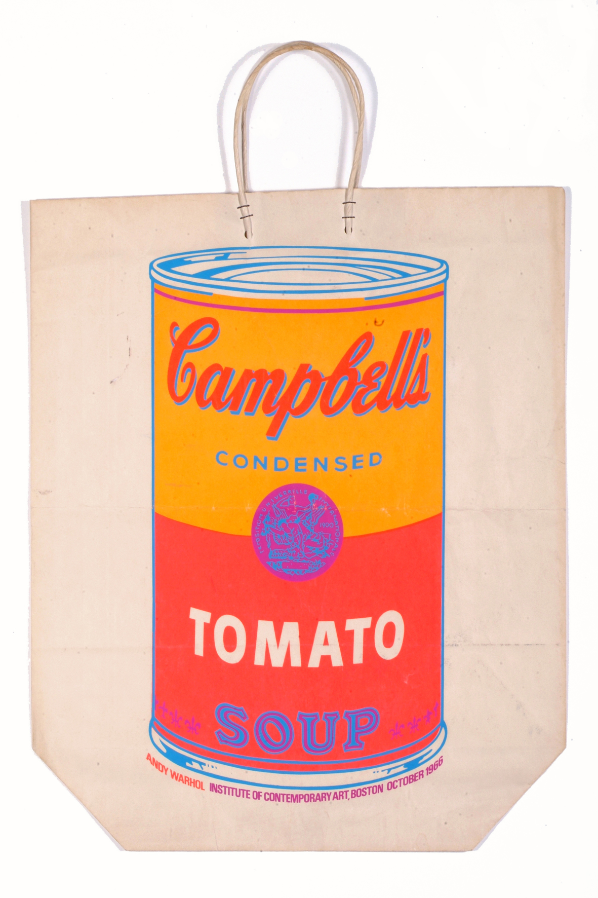 Campbell s Soup Can on Shopping Bag, 1966, screenprint on shopping bag. Collezione Rosini -Gutman