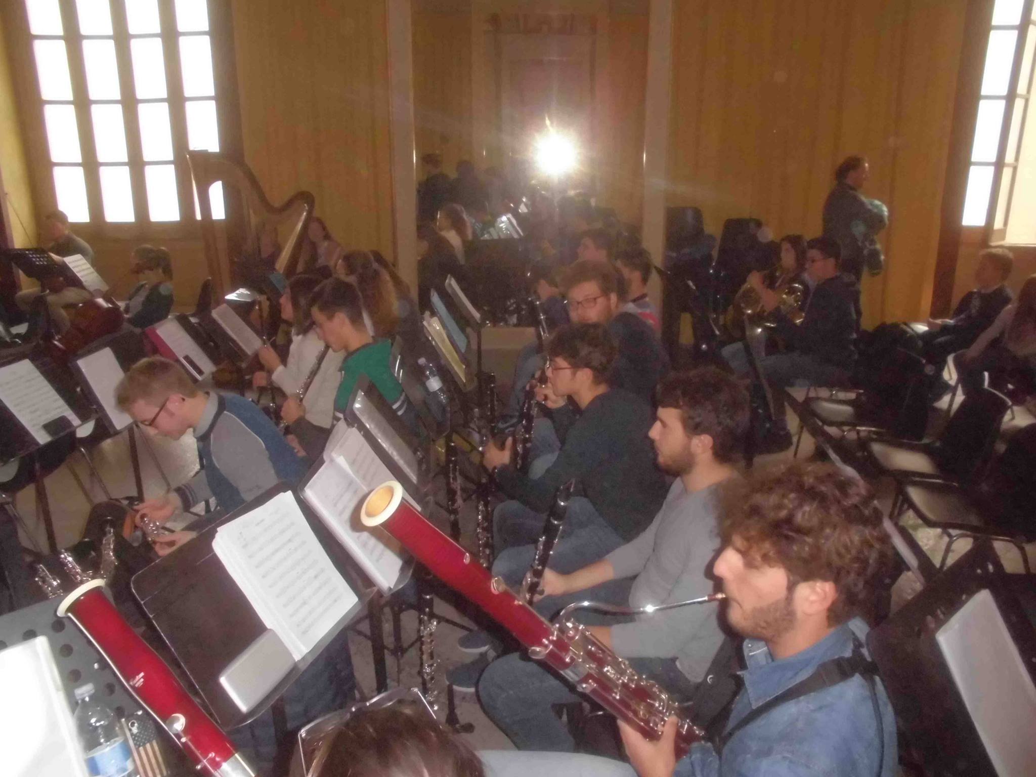 Le prove dell'Orchestra Giovanile Siciliana