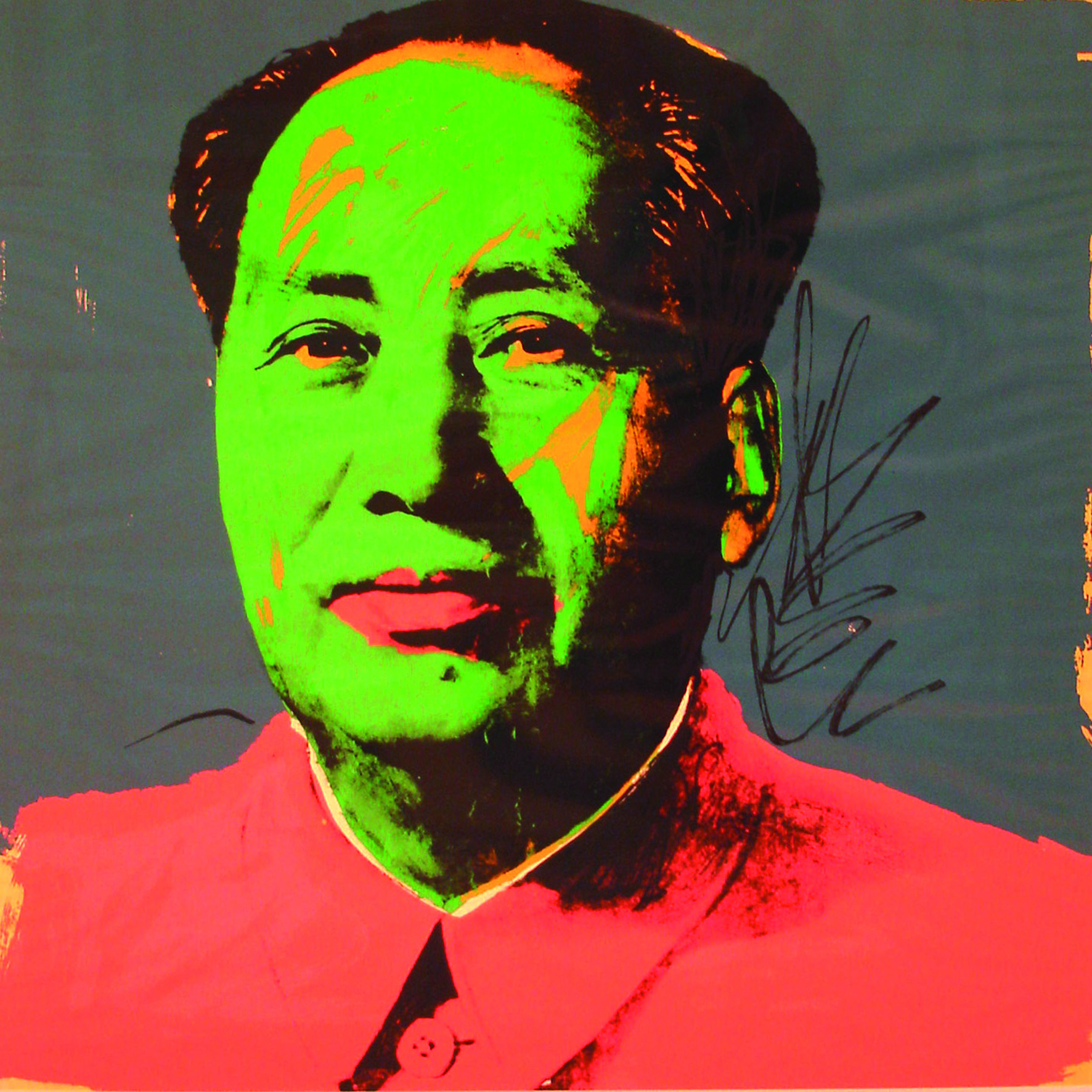 Mao Tse Tung, 1972, serigrafia su carta, pezzo unico fuori edizione. Collezione Privata