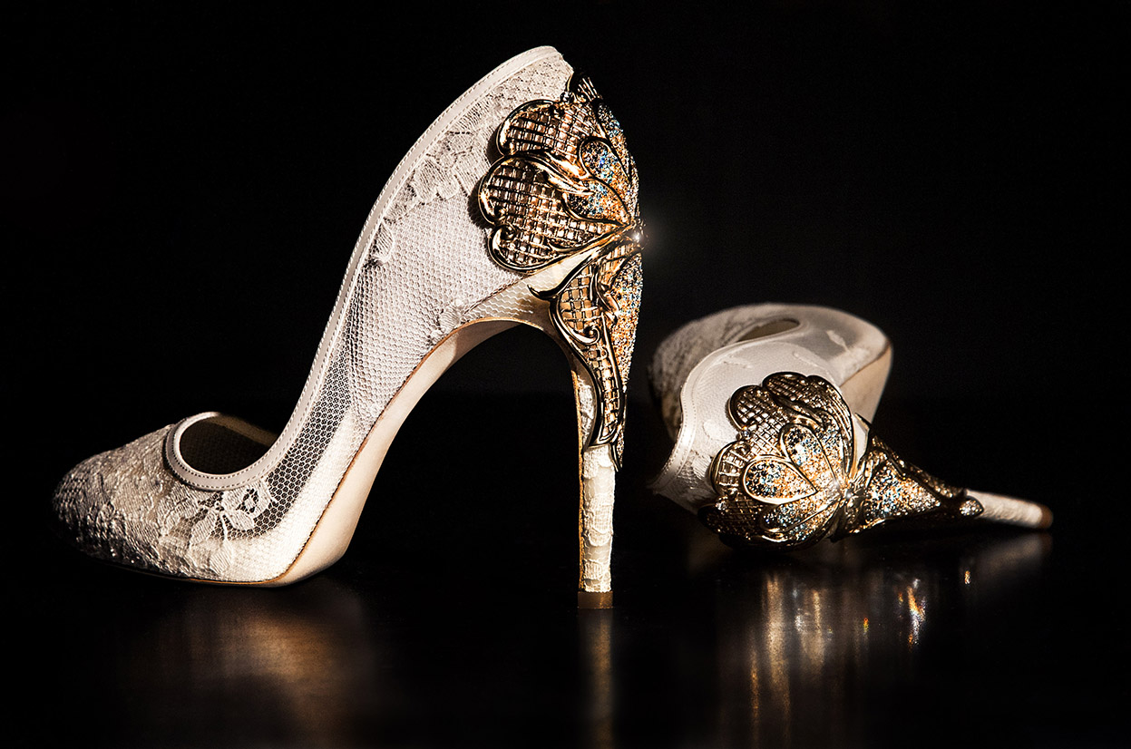 Le scarpe Coriamenta per il matrimonio di Belen Rodriguez, foto di Ention Sulo