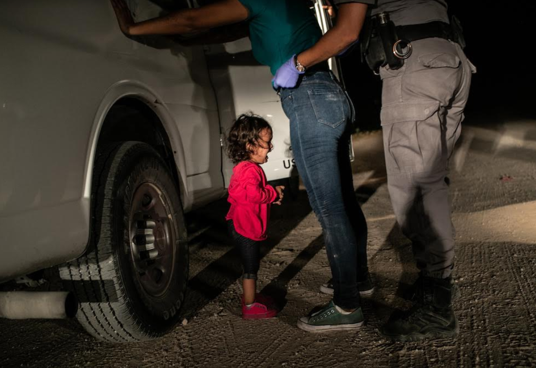 Crying Girl on the Border di John Moore dell’agenzia Getty Image