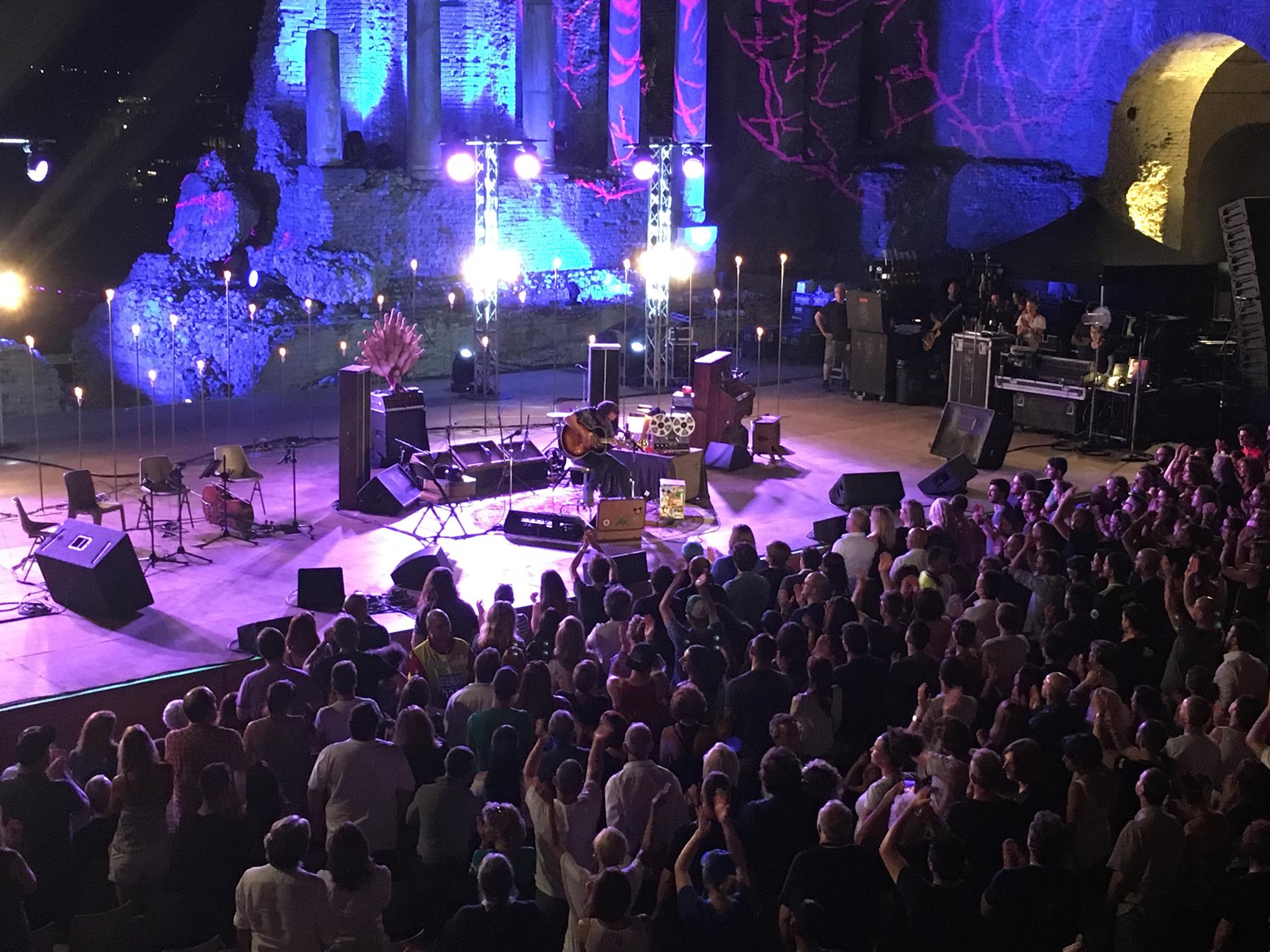 Eddie Vedder a Taormina il 26 giugno, foto Gianluca Santisi