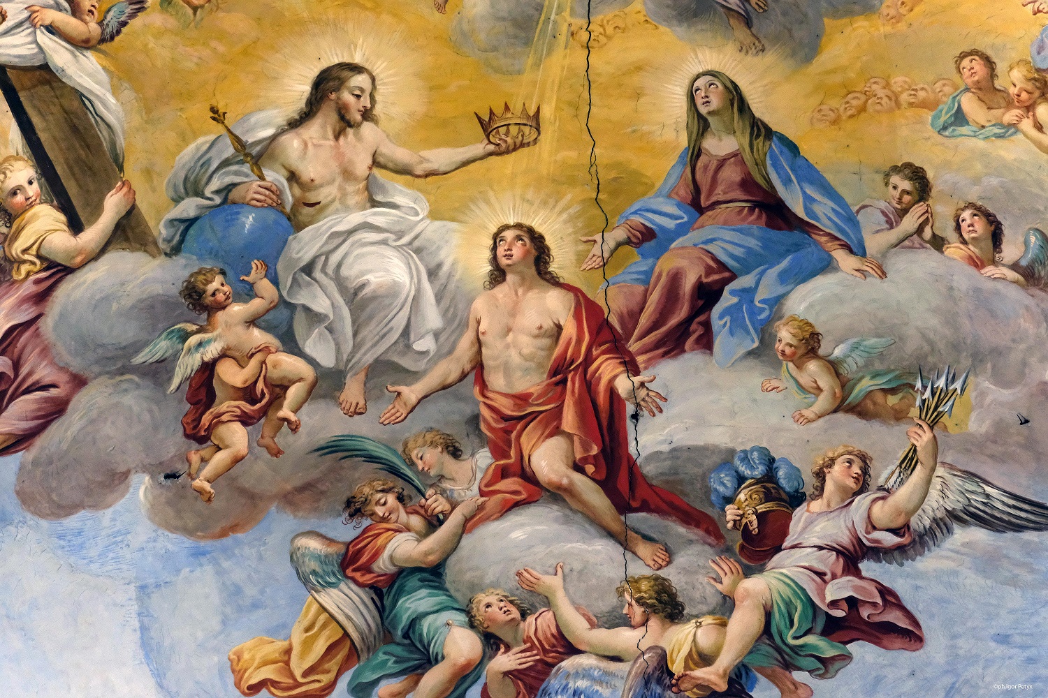 Acireale, gli affreschi della Collegiata di San Sebastiano