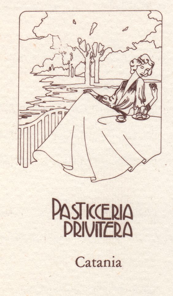 Antico logo della Pasticceria Privitera - ph fonte Facebook