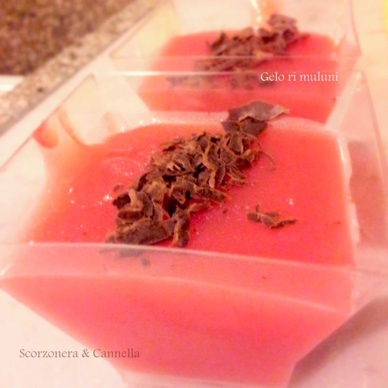 <i>Gelu ri muluni</i> (Gelatina di anguria)