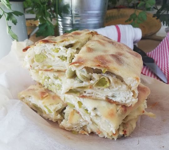 Scaccia di fave verdi e ricotta di “Buccia di Limone”. La primavera è nel piatto