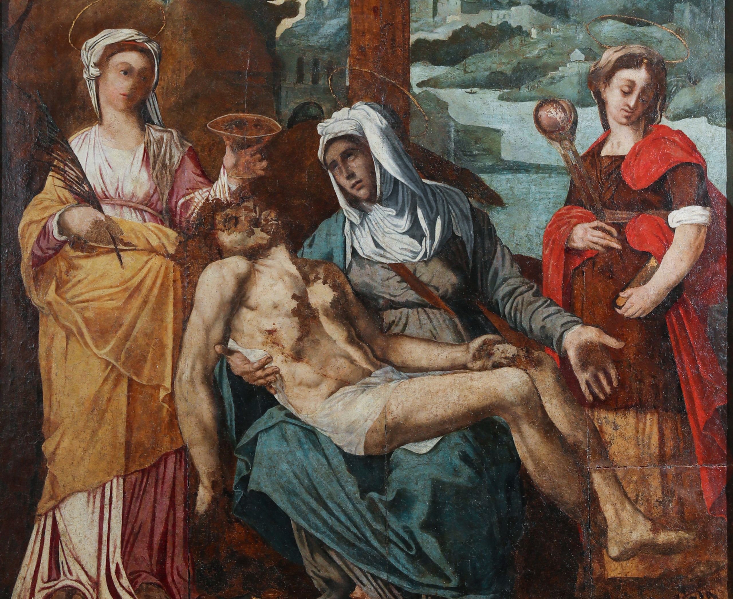 Restauro con sorpresa per “La Pietà con le sante Lucia e Agata” di Trapani