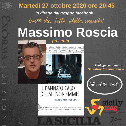 Clicca sul flyer per connetterti alla diretta con Massimo Roscia