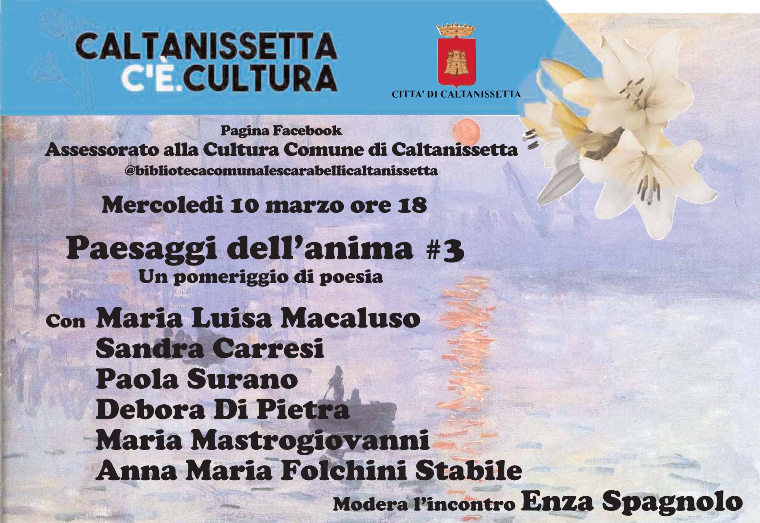 “Caltanissetta c’è. Cultura”, terzo incontro sulla poesia