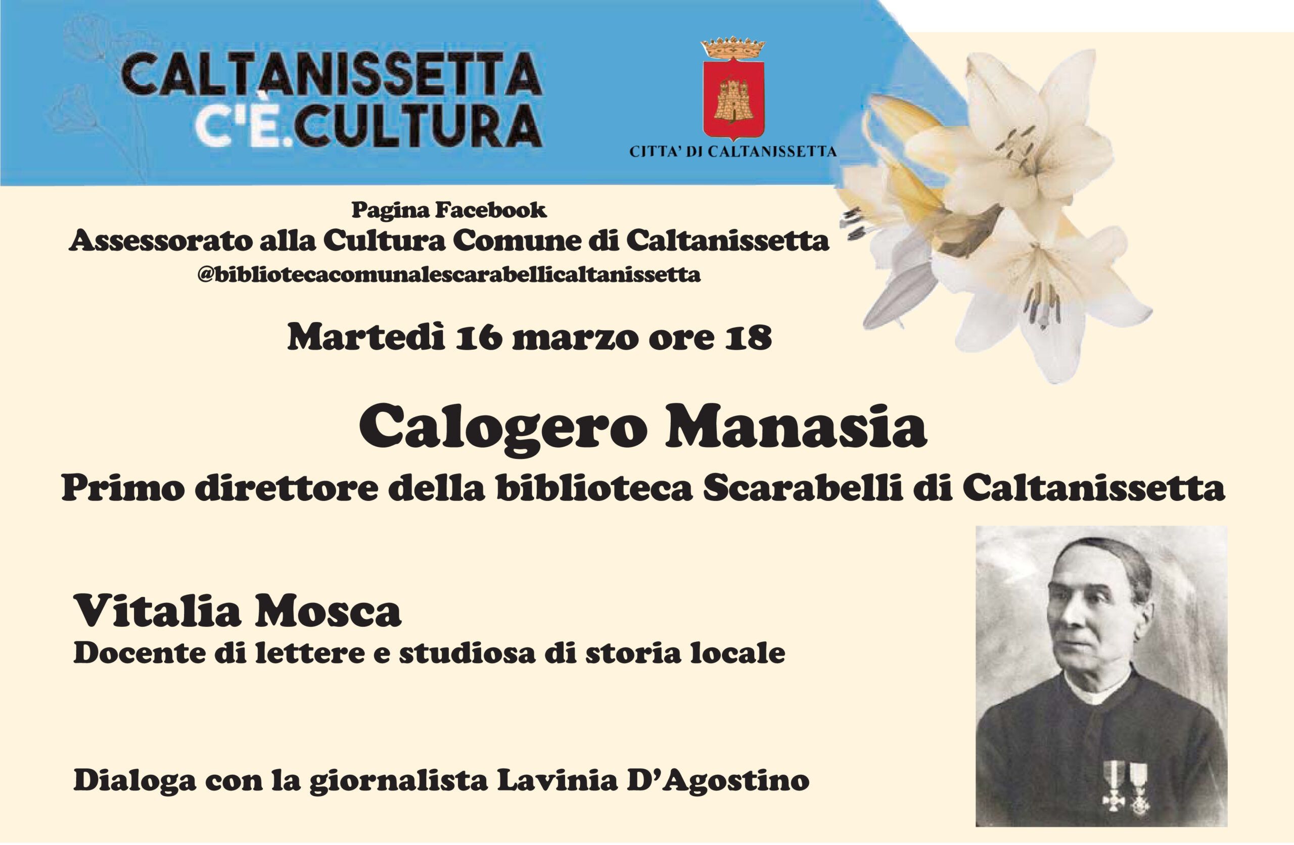 Biblioteca Scarabelli di Caltanissetta, il ricordo di Calogero Manasia