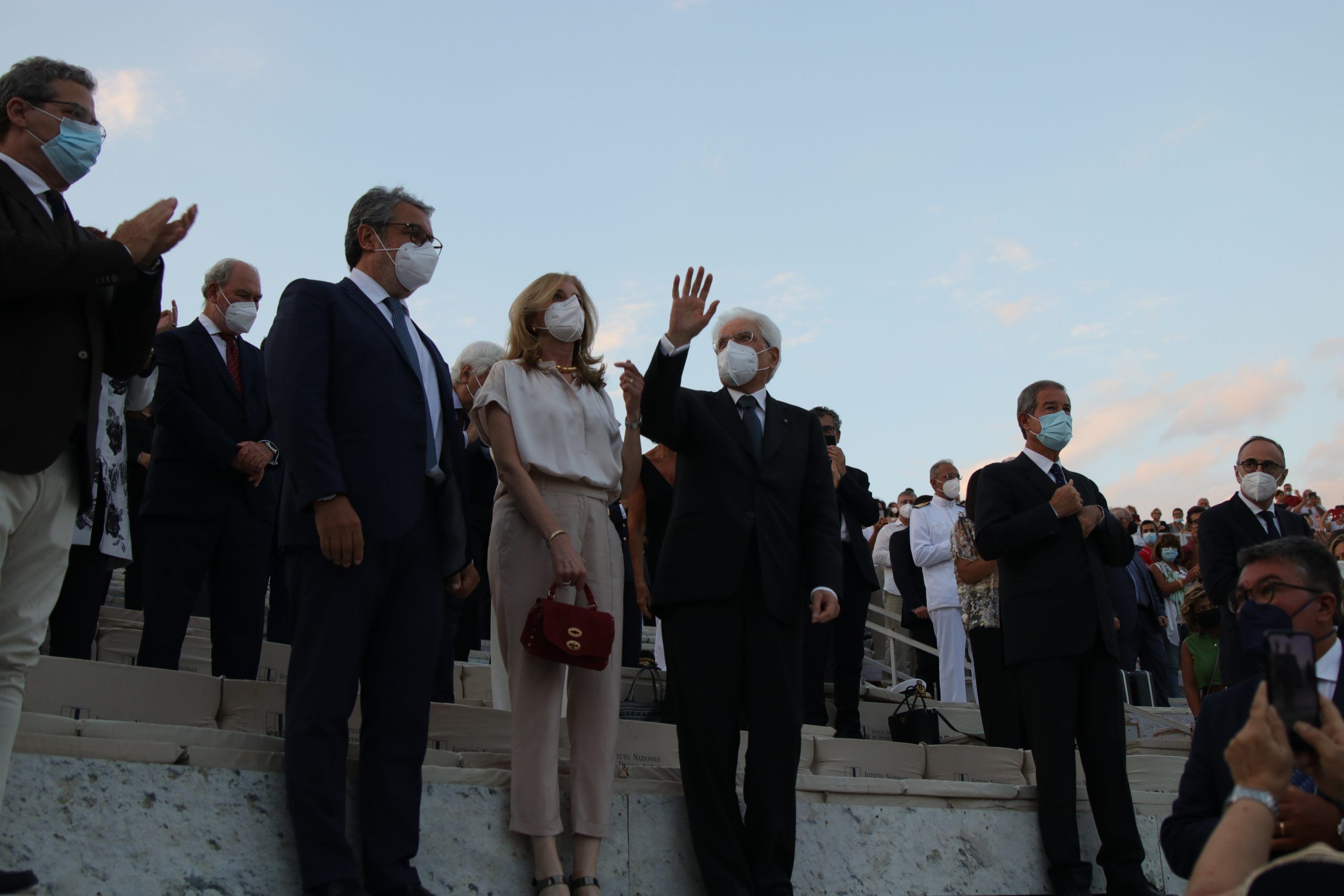 Il Capo dello Stato Mattarella al Teatro Greco di Siracusa