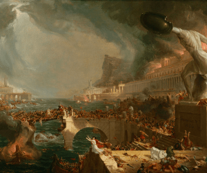La distruzione dell'Impero romano, di Thomas Cole