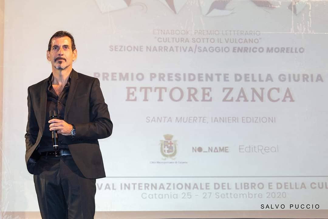 Ettore Zanca premiato a Etnabook nel 2020