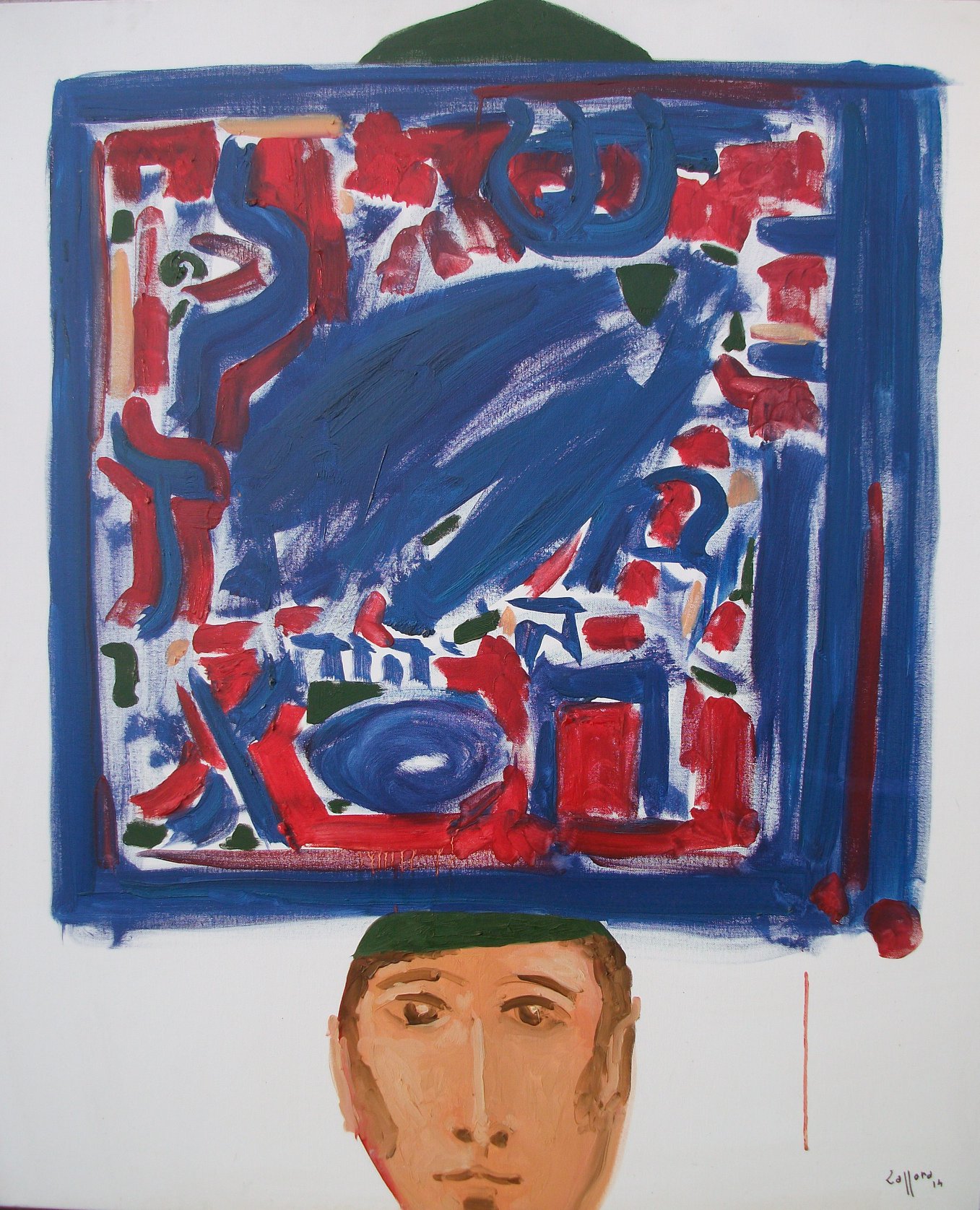 Dettaglio della cover della II edizione de "Le confessioni di Abulafia", il dipinto è dello stesso Zaffora